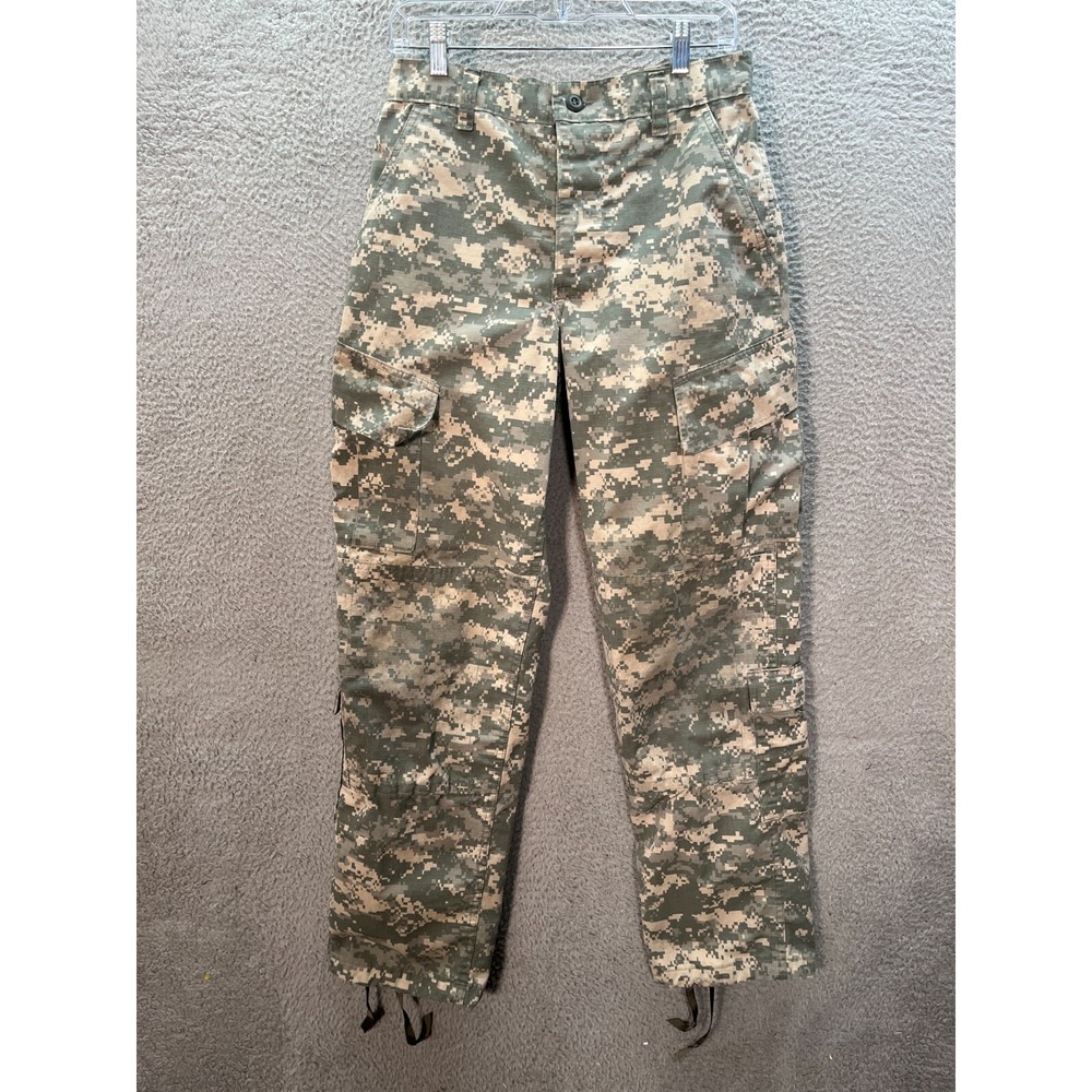 US Military Pants Adult Small Regular Digital Camo Ripstop Cargo Double Knee